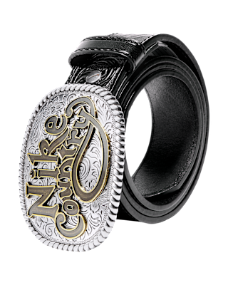 Nike Country Men's Plaque Buckle Embossed Leather Belt. Nike.com
